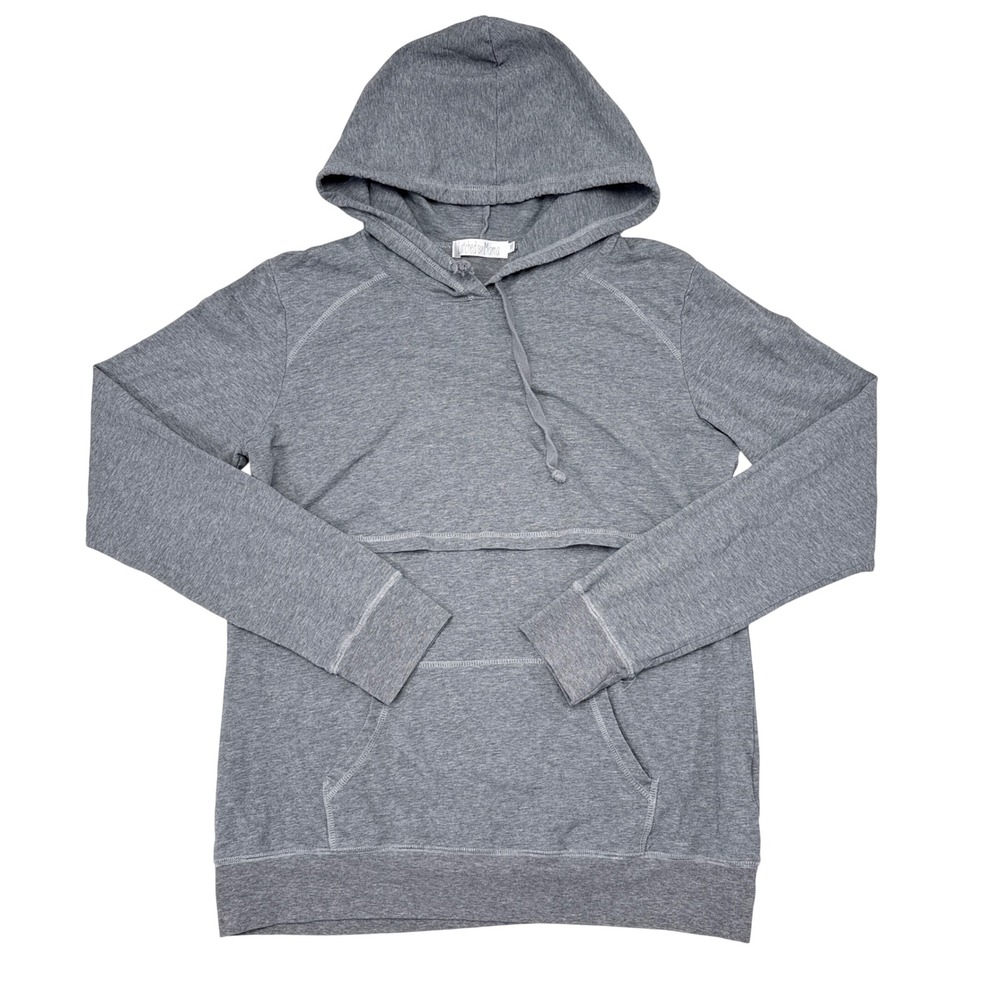 Latched Mama Nursing Hoodie Sweatshirt Womens Size XXL Gray Pumping Pullover